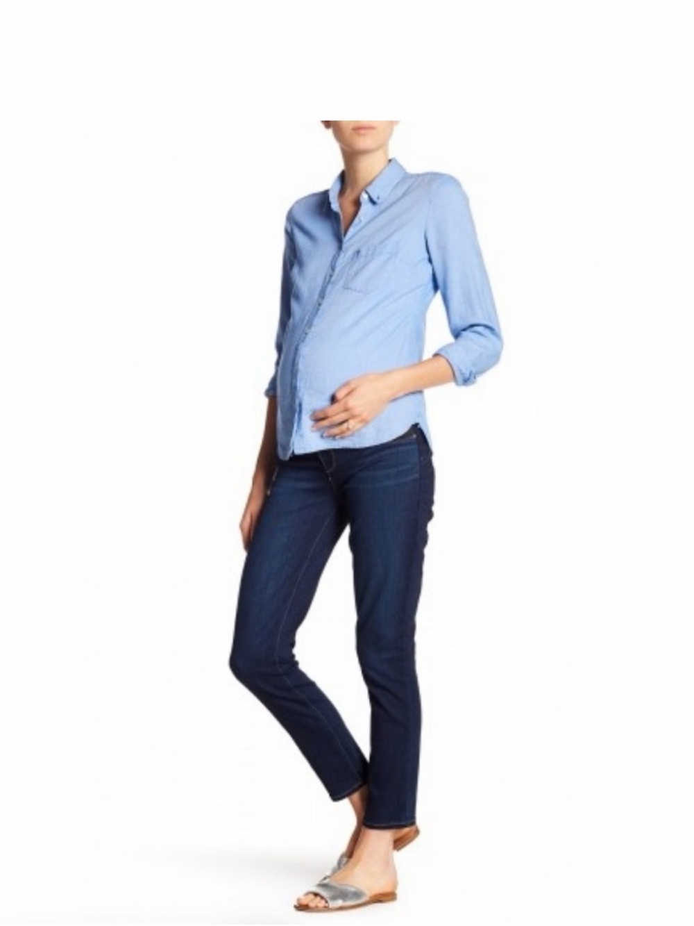 Paige Verdugo Dark Blue Maternity Jeans size 33